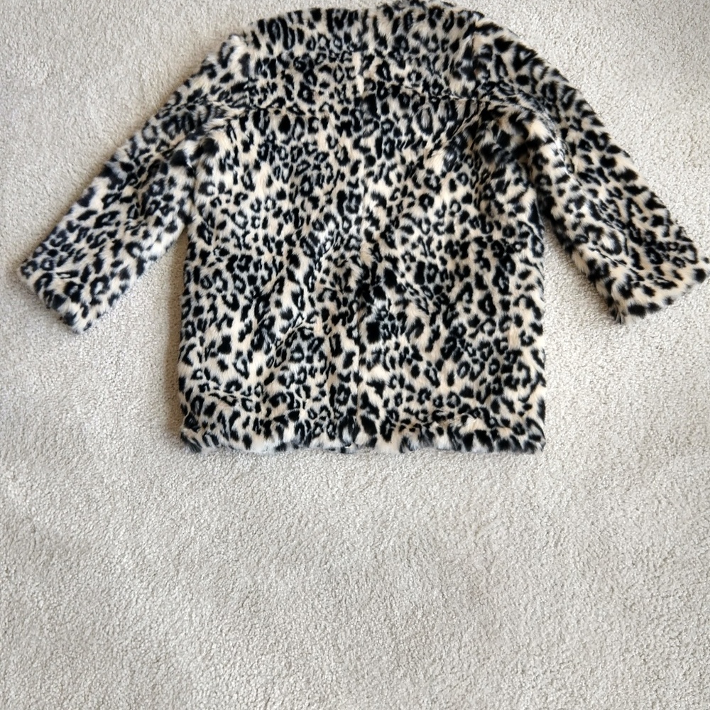 Old Navy Leopard Faux Fur Coat